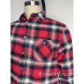 Chemise vintage à plaid en flanelle pour les jeunes